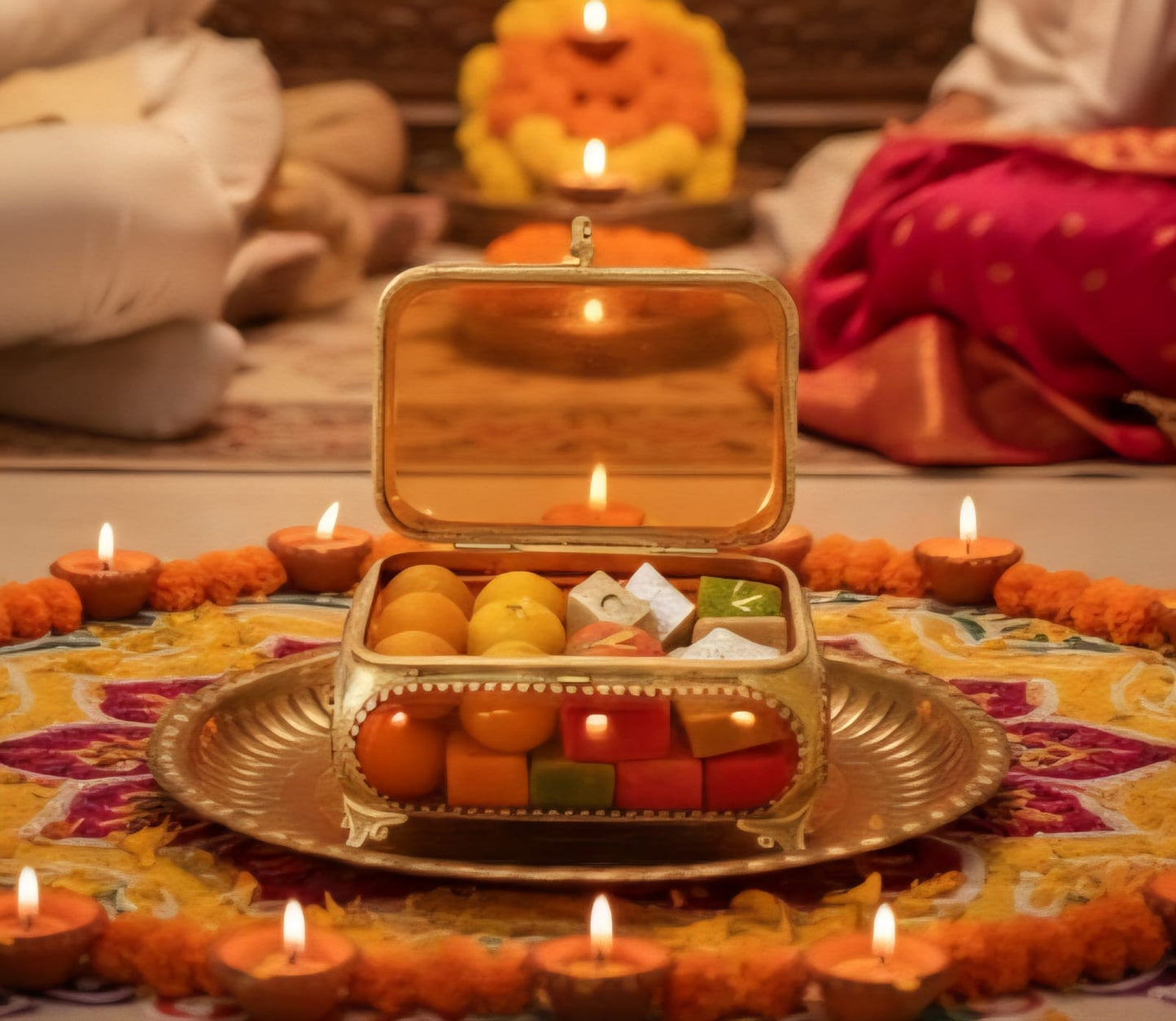 Golden Aura glass box