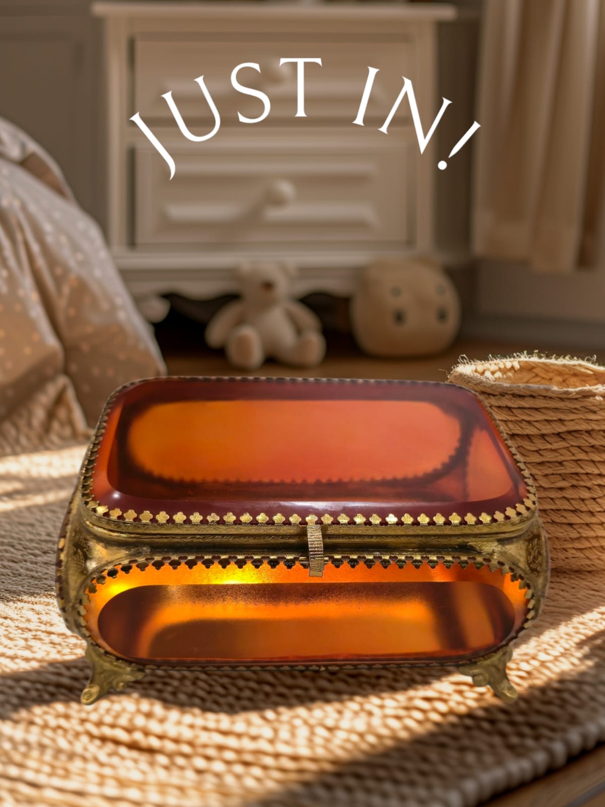 Golden Aura glass box